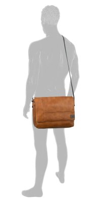 CAMEL ACTIVE LAOS messenger bag cognac